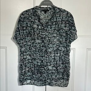 Banana Republic Gray and Green Casual Skirt